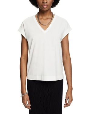 Esprit 034ee1k323 T-shirt - White