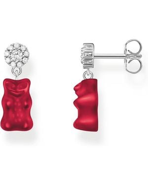 Thomas Sabo 32030231 Earrings 925 Silver Zirconia - Red