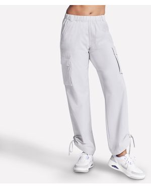 Skechers Slip-in Everywhere Cargo Pant Joggingbroek Voor - Wit