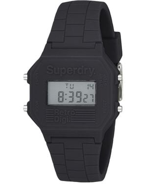 Superdry Digital Quarz Uhr mit Silikon Armband SYGSYG201E - Mehrfarbig