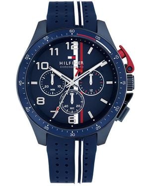Tommy Hilfiger Reloj Cronógrafo de Cuarzo para Hombre con Correa de Silicona Azul Marina - 1792169