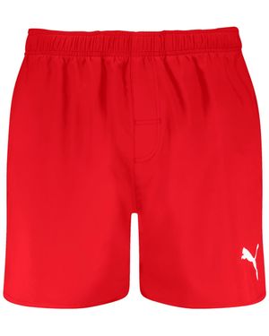 PUMA Swim MID Shorts 1P - Rot