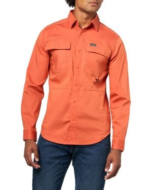Columbia Landroamer Twill Long Sleeve Shirt - Orange