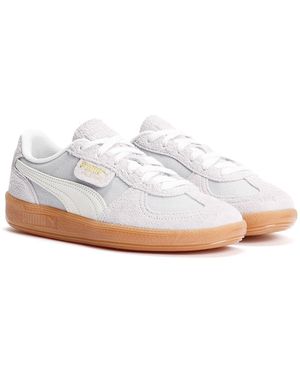 PUMA Palermo Leather Women's Vintage Lilac/white Trainers - Uk 7