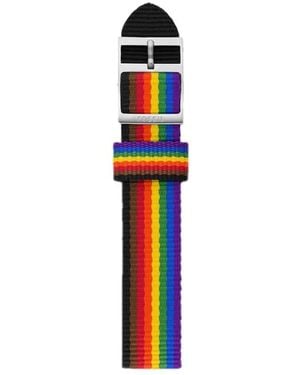 Fossil Limited Edition Pride Rainbow Grosgrain Strap For S181491 - Multicolour