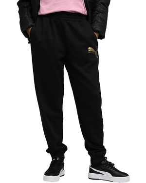 PUMA Ess Metallic Joggingbroek Fl - Zwart