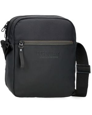 Pepe Jeans Sail up Tracolla Portatile Nero 22x27x8 cm Poliestere e PU by Joumma Bags