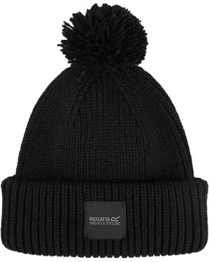 Regatta Adult Connora Pom Pom Beanie - Black
