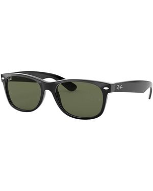 Ray-Ban Occhiali da Sole NEW WAYFARER RB 2132 Black/G- Classic Green 52/18/145 unisex - Verde