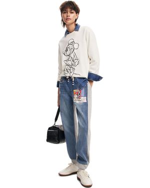 Desigual Denim Long Trouser - Blue