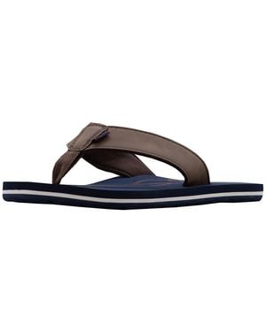 Ben Sherman Mens Crosswell Flip Flops Casual Sandals Casual - Blue, Brown, Navy/dark Brown/mod Red, 7 Uk