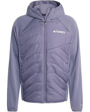 adidas Terrex Multi Climawarm Insulated Hybrid Hooded Jacket - Blue