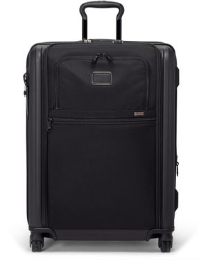 Tumi Alpha Hybrid Medium Trip Valise de rangement extensible à 4 roues – Grande valise avec poignées supérieures et latérales – - Noir