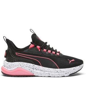 PUMA Womens Amplifier Speckle Lace Up Trainers Shoes Casual - Black, Black, 5 Uk