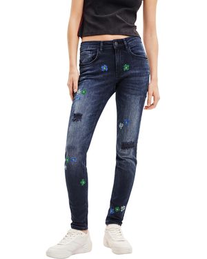 Desigual Denim_bruselas Casual Pants - Blau