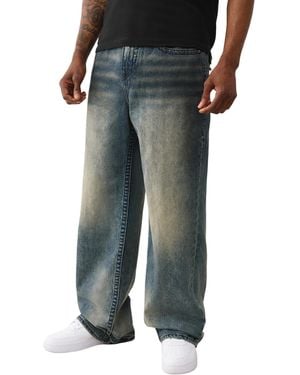 TRUE RELIGION Vinny Sn Stitch Flap Jeans – Slim Straight Fit Stretch - Blue