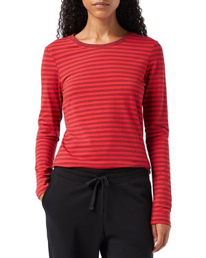 Amazon Essentials Classic-fit Long-sleeve Crewneck T-shirt - Red