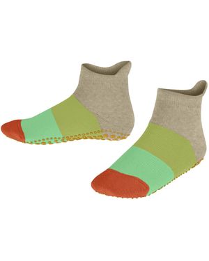 FALKE Colour Block K Hp cotone con suola in gomma 1 paio - Verde