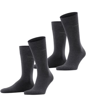 Esprit Basic Uni Multipack M So Cotton Plain 2 Pairs Socks - Black