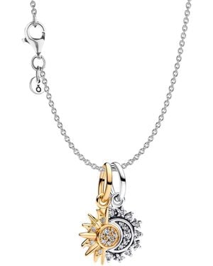 PANDORA Collier Silber Sonne und Mond Set 68595 - Mettallic