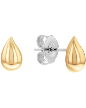 Calvin Klein Pendientes de Botón para Mujer Colección SCULPTURED DROPS en Oro Amarillo - 35000071 - Metálico