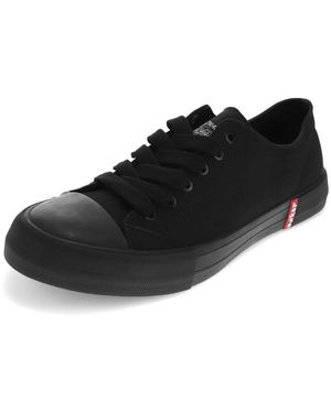 thumbnail image 2 of Levi's Women's High Top Casual Sneakers - Black Canvas Retro Style Size 10 2 of 9