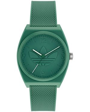 adidas Three Hand Project Two Resin Strap Watch 38mm - Green