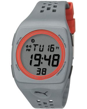 PUMA TIME Orologio Digitale al Quarzo con Cinturino in Silicone PU910991006 - Grigio