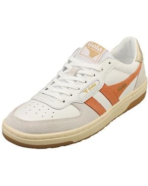 Gola Hawk modische -Sneaker in Weiß / Orange