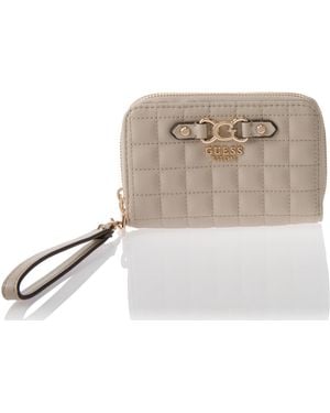 Guess Nadira Slg Geldbörse mit doppeltem Reißverschluss - Schwarz