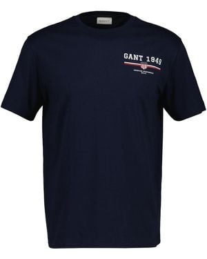 GANT Graphic SS T-Shirt - Blu