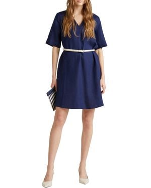 Benetton Vestito 4aghdv0b0 Kleid - Blau