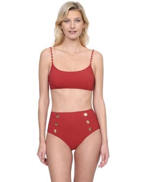 Gottex Standard Monte Carlo Bralette Bikini Top - Red
