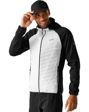 Regatta Andreson Hybrid Jacke gepolstert leicht Stretch Winter Layer Top - Schwarz