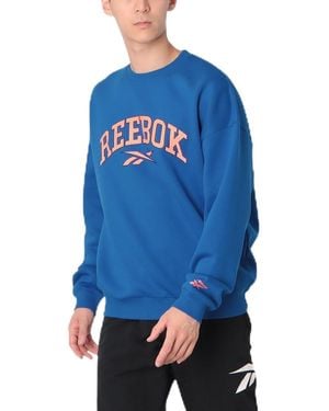 Reebok Curtis Varsity Sweatshirt Voor - Blauw