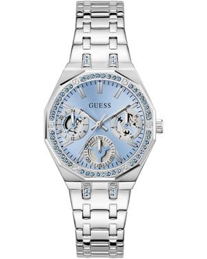 Guess Quinn Gw1009l1 Watch Stainless Steel Silver - Blue