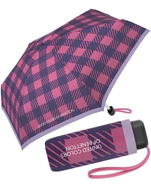 Benetton Ombrello tascabile Ultra Mini Flat - Viola