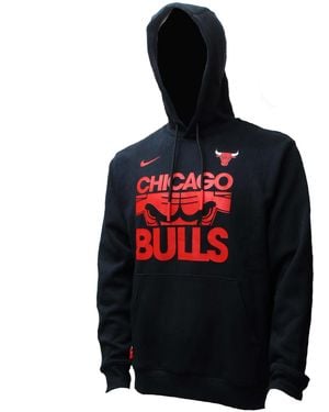 Nike Chicago Bulls Courtside Kapuzenpullover Hoodie - Schwarz