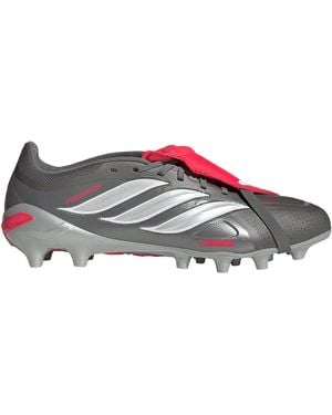 adidas S Fold Over Tongue Academy Astro Turf Football Boots Grey/red 11 Uk