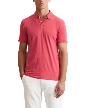 Marc O' Polo Marc OߴPolo Kurzarm-Poloshirt aus Bio-Baumwolle Shaped Fit - Rot