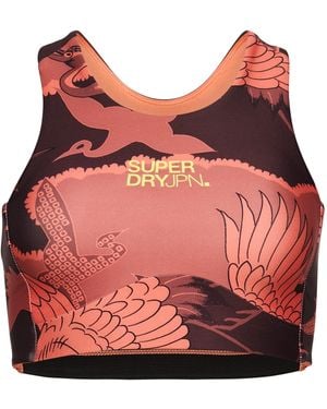 Superdry Core Active BH Roter Tsuru-Print 38