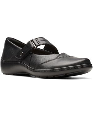 Clarks Donna Cora Gema Mary Jane Flat - Nero