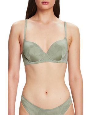 Esprit Big Flower Deluster Sexy Pad Bra - Green