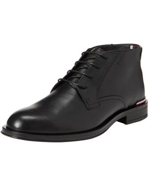Tommy Hilfiger Bottes Basses en Cuir - Noir