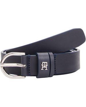 Tommy Hilfiger Ceinture Essential Effortless 2,5 cm Cuir - Bleu