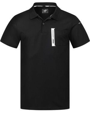 PUMA Workwear Advanced Collection Poloshirt Voor - Zwart