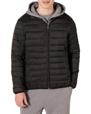 Amazon Essentials Piumino Leggero Impermeabile Pieghevole - Nero