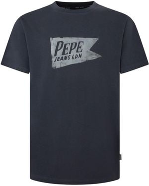 Pepe Jeans Single Cardiff T-shirt - Blauw