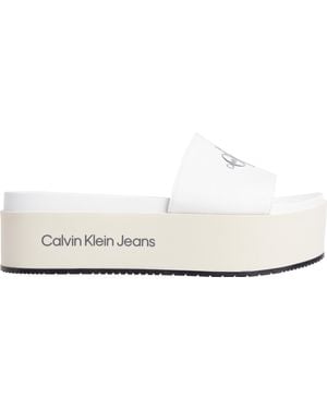 Calvin Klein Jeans Sandals Flatform Platforms - Black
