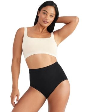 Yummie Ariel Mid Waist Shapewear Brief - Softserve, Black, M/l